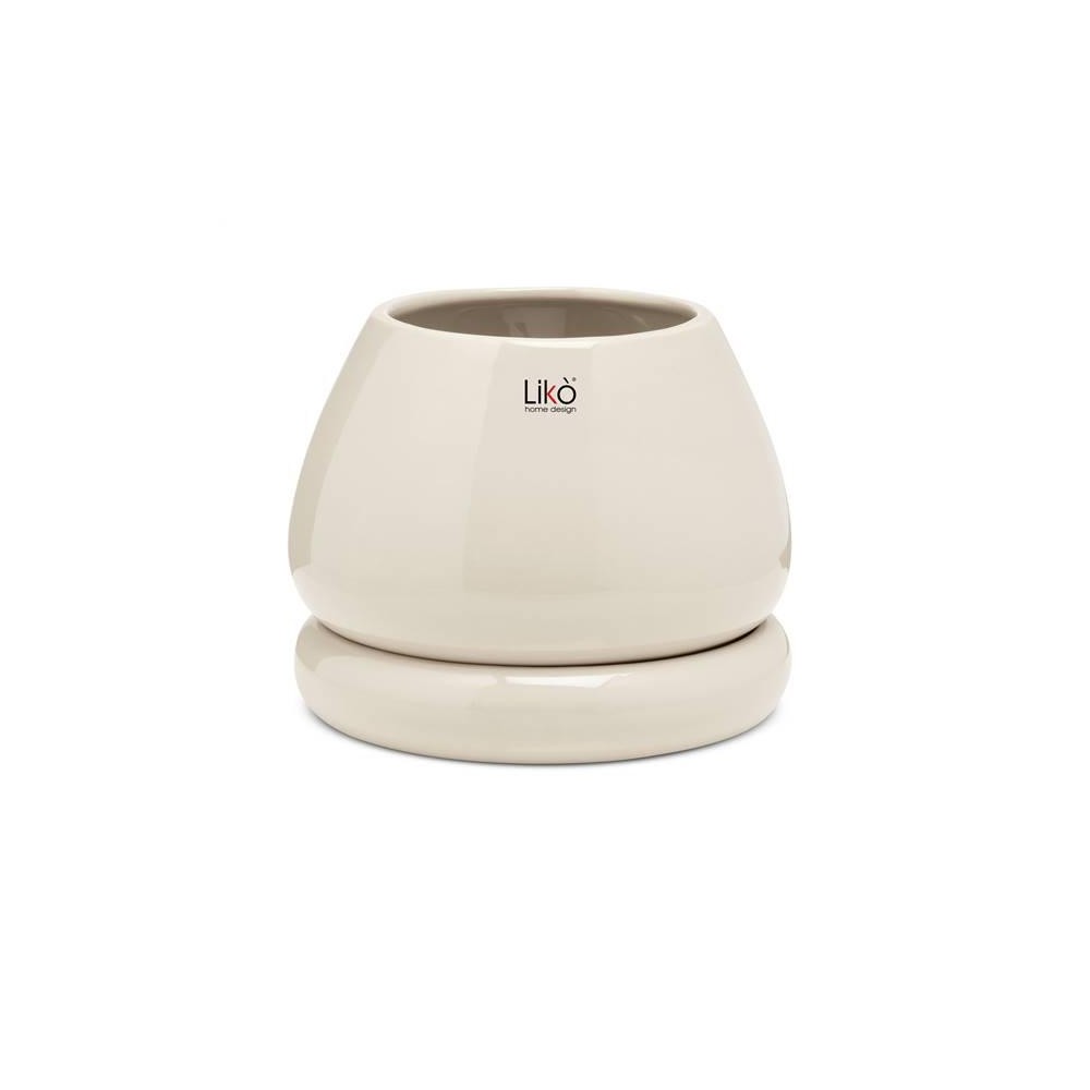 VASO NIKO D. 15 H 16  PLATE - CREAM